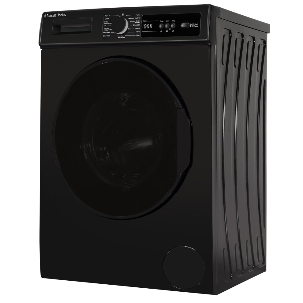 Russell Hobbs Washing Machine 8kg 1400rpm Black Freestanding RH814W111B 
